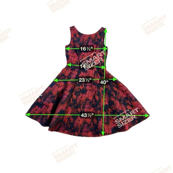 Vera Wang Women’s Jacquard Open Back Fit Flare Dress Dark Romantic Gothic Sz 6 - Picture 14 of 14